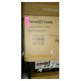 42 in Modern Chrome Retractable 3-blade Ceiling Fan with Light Kit- Retail:$209.99