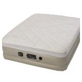 Serta Raised Queen Size Pillow Top Air Bed with NeverFlat AC Pump- Retail:$209.99