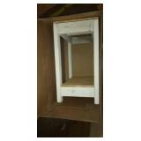 Combo End Table- White- Retail:$146.99