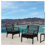 realflame Calvin Chair Black- Retail:$512.99