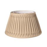 Cloth & Wire Slant Shallow Drum with Double Smocked Pleat Softback Lampshade, Vintage Gold- Retail:$89.99
