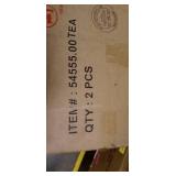 Della Outdoor 2 Piece Acacia Wood Chairs with Cushions by Christopher Knight Home