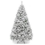 Flocked Christmas Tree