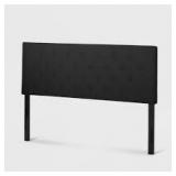 KING SIZE Atterbury Contemporary Upholstered Headboard BLACK