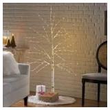Gladwin Lit Artificial Twig Birch Tree Warm White Lights 5