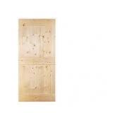 30 inch by 84 inch Unfinished 2 Panel Wood Barn Door
