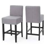 Bar Stools Set of 2 Upholstered Counter height bar stools