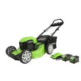 Greenworks Self-Propelled Cordless Walk Behind Lawn Mower