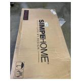 Simpli Home Harper Solid Hardwood Mid-Century Modern Desk