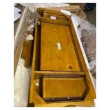 Simpli Home Harper Solid Hardwood Mid-Century Modern Desk