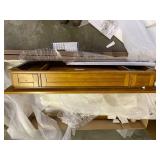 Simpli Home Harper Solid Hardwood Mid-Century Modern Desk