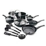 GreenLife Soft Grip Healthy Ceramic Nonstick Cookware Pots & Pans Set