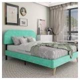 Yegee Upholstered Platform Bed (Full Size)