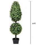 DearHouse Artificial Cypress Boxwood Tree