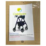 Medline Heavy Duty Rollator Walker with Seat, Bariatric Rolling Walker Supports up to 500 lbs