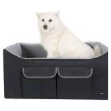 PetsWow Pet Booster Seat Lookout for Dog/Cat Car Seat Safety Vehicles Bed