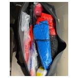 Zdgao Badminton & Volleyball Combo Set - Professional Volleyball Net for Lawn, Backyard, Easy Set up Volleyball Set with Carry Bag, Boundary Line