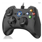 EasySMX Wired Gaming Controller, PC Game Controller Joystick with Dual-Vibration Turbo and Trigger Buttons for Windows PC/ PS3/ Android TV Box