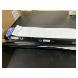 Melannco Floating Wall Mount Molding Ledge Shelves, Set of 4 in Black