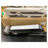 Melannco Floating Wall Mount Molding Ledge Shelves, Set of 4 in Black