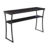 Convenience Concepts X-Calibur Console Table, Espresso with Slate Gray frame