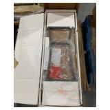 Convenience Concepts X-Calibur Console Table, Espresso with Slate Gray frame