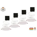 Ultra Slim 91478 6 ft. Color Selectable New Construction & Remodel Canless Recessed Integrated LED Kit, White - Pack of 3 complete