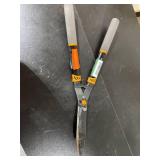 Fiskars 391710-1001 25 in. Wavy-Blade Hedge Shears with Adjustable Blade