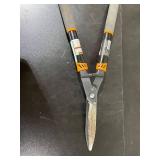 Fiskars 391710-1001 25 in. Wavy-Blade Hedge Shears with Adjustable Blade