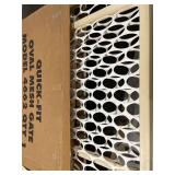 Toddleroo by North States Quick-Fit Oval Mesh Gate, 26.5"-42" Wide, Natural Wood