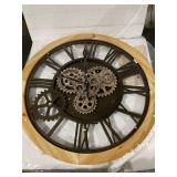 24 inch moving gears wall clock
