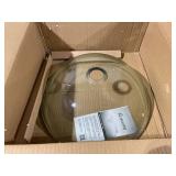 Miligore Modern Glass Vessel Sink - Above Counter Bathroom Vanity Basin Bowl - Round Clear