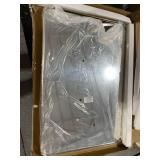 ANDY STAR Gold Rectangle Bathroom Mirror for Wall, 24x36 inch Brass Metal Rounded Corner Rectangle Mirror, Premium Deep 2â Stainless Steel Frame