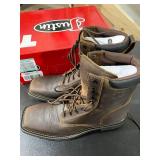 Justin Original Work Mens Stampede Rugged Soft Toe Lace Up Work Boots - Size 11.5 D