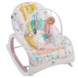 Fisher-Price Infant-To-Toddler Rocker, Pastel Pink with Removable Bar