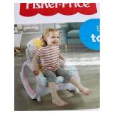 Fisher-Price Infant-To-Toddler Rocker, Pastel Pink with Removable Bar