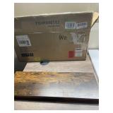 ALLOSWELL Floating Shelves, Decorative Wall Shelf Set of 2, 15.7 inch, Easy to Install, for Kitchen, Living Room, Laundry Room, Bathroom, Rustic Brown