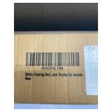 AMADA HOMEFURNISHING Floating Shelves White, 24 Inch Large Wall Shelf for Living Room, Bedroom, Bathroom, Kitchen Storage & Decor, Set of 2