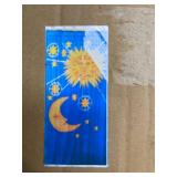 TACHILC Sun and Moon Bamboo Bead Curtain, Doorway Hanging Beads, Bamboo Door Beads 35.5 inches x 78 inches, 90 Strands