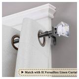 H.VERSAILTEX Window Curtain Rods for Windows 48 to 84 Inches Adjustable Decorative 3/4 Inch Diameter