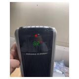 Lasko 1500W Digital Ceramic Tower Space Heater with Remote, 5586, Black