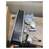 Lasko 1500W Digital Ceramic Tower Space Heater with Remote, 5586, Black