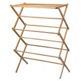 Clothes Drying Cack - Bamboo Wooden clothes rack - damaged
