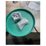 GESAIL Bird Habitat UV and Frost Resistant Lightweight 3 Easy Ways to Mount Detachable 75W Heated Bird Bath Bird Feeder, Birdbath Heater for All Seasons for Outdoors Garden Yard Decoration - Green