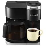 Keurig - K-Duo 12-Cup Coffee Maker and Single Serve K-Cup Brewer - Black