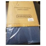 30 inch storage ottoman bench- blue