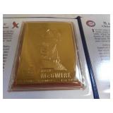 Mark McGuire & Sammy Sosa 1998 Breaking The Home Run Record Gold Foil Danbury Mint Card Collectors Set