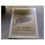 1969 Americana by J.W. Dant #2 The Alamo Commemorative Whiskey Decanter