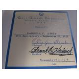 Beech Aircraft 1932-1969 History Presentation Book Signed by Olive Beech, Condition VG