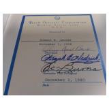 Beech Aircraft 1932-1975 History Presentation Book Signed by Olive Beech, Condition VG